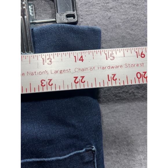 Free People Raw Hem High Rise Jegging Dark Blue Womens Size 30 - Picture 10 of 11